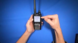 How to scan frequencies in the Yaesu Pro-X aviation radio (FTA-550)