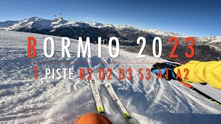 4K 🔴 Bormio SKI 🔴 Day 1 🔴 1. Piste B2 D2 D3 S3 A1 A2 🔴 6.2.2023