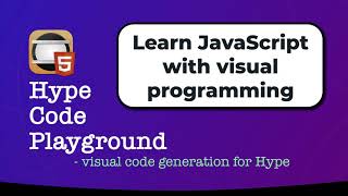 Learn JavaScript with visual programming
