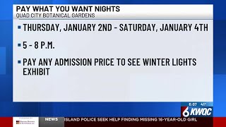 QC Botanical Center announces pay-what-you-want nights at Winter Lights