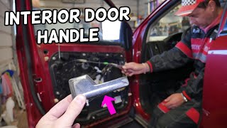 FRONT INTERIOR DOOR HANDLE REPLACEMENT REMOVAL FORD EDGE, LINCOLN MKX