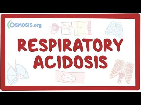 How does COPD cause respiratory acidosis?