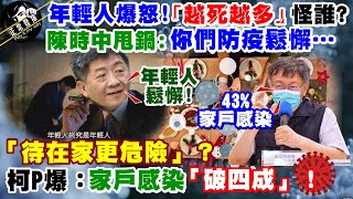 【正常發揮PiMW】 年輕人爆怒！「越死越多」怪誰？  陳時中甩鍋：你們防疫鬆懈…  「待在家更危險」？ 柯P爆：家戶感染「破四成」！@正常發揮PimwTalk  20210603