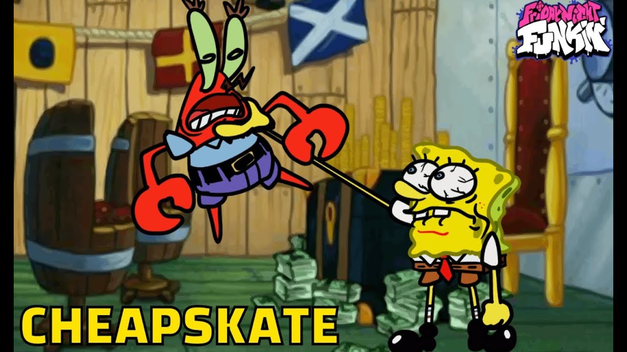 Fnf Cheapskate Spongebob Vs Mr Krabs Walkthrough Youtube