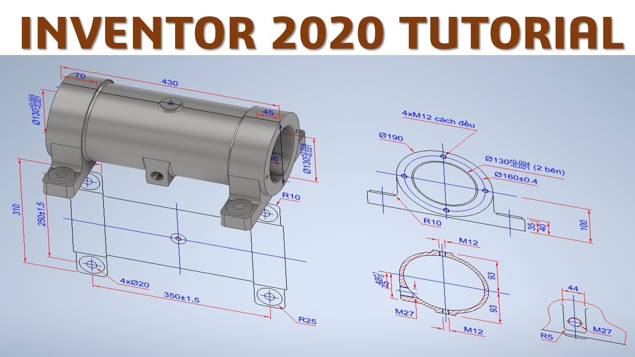 Inventor 2020 Tutorial #171 | 3D Modeling Basic Beginners Form File ...