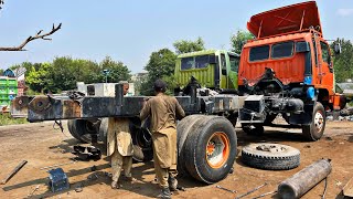 How To Convert 10 Wheeler Dumper Frame in further long into 14 feet chassis