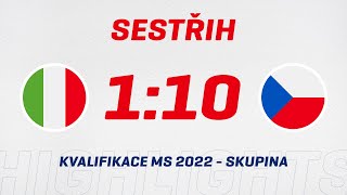 Kvalifikace na MS 2022: Itálie - Česko 1:10 (26. 5. 2022)