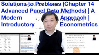 Solutions to Problems (Chapter 14 Advanced Panel Data Methods) | Introductory Econometrics 60