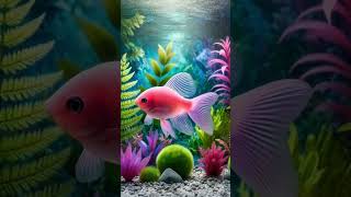 The Charm of Pink Fish in the Underwater World #shortvideo #shorts #short #fish #ai #music