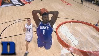 Duke's Zion Williamson Hammers Two-Hand Dunk vs. Kentucky