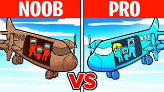Batalla de Construcción de AVIONES de NOOB vs PRO!