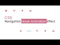Navigation Menu Hover CSS Animation Effect | csPoint web designing tutorials
