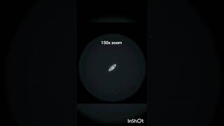 Saturn thought my telescope 90x zoom 150x zoom 525x zoom 1125x zoom
