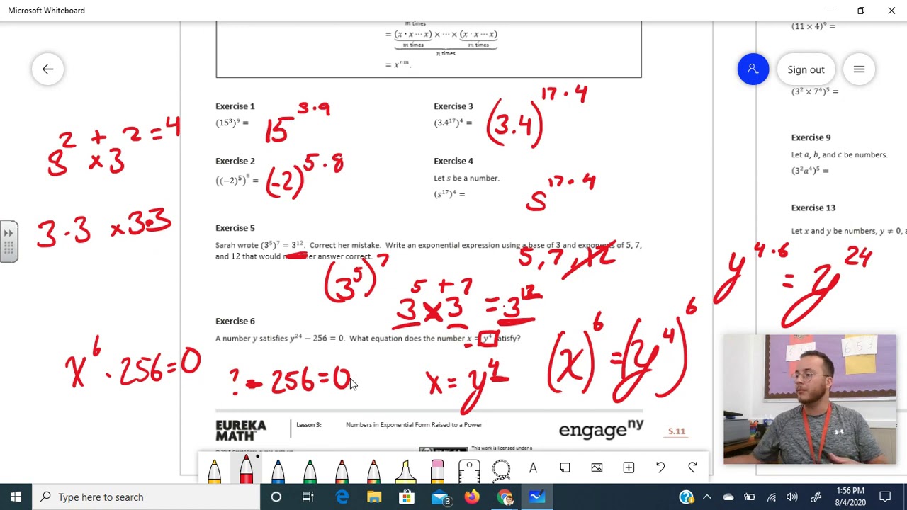 Mr Stephen's Classroom (Eureka Math Grade 8 Module 1 Lesson 3 - YouTube