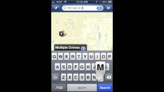 Crime Map iPhone App Review