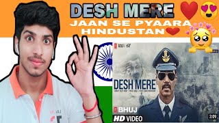Arijit Singh: DESH MERE Song Reaction | Ajay D, Sanjay D, Ammy V | Arko, Manoj M | Bhuj Movie