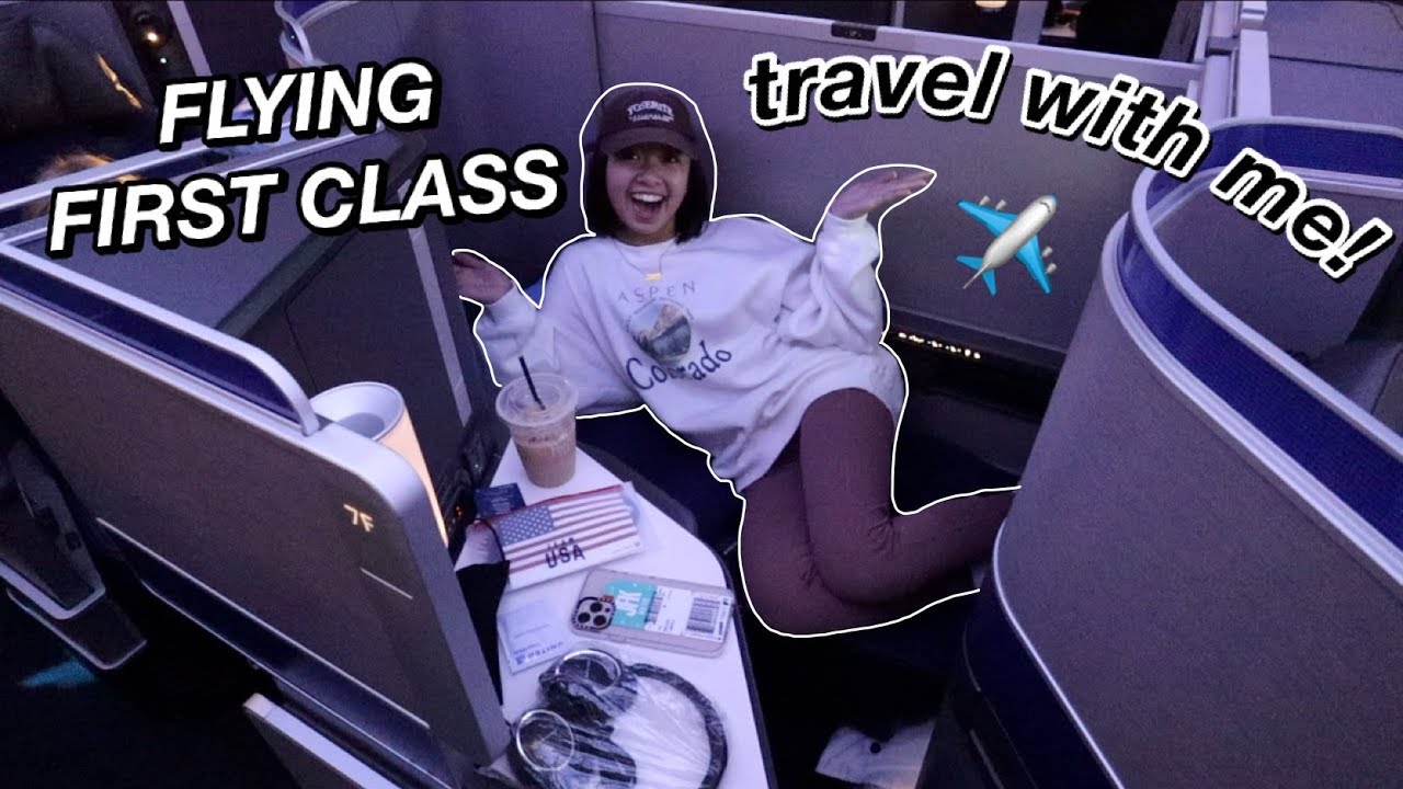 FLYING FIRST CLASS TO NEW YORK | travel with me vlog! Nicole Laeno