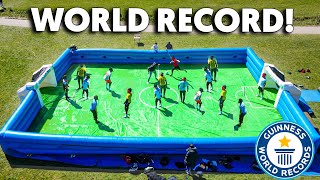 NEW WORLD RECORD SLIP ‘N’ SLIDE FOOTBALL MATCH ⚽️💦