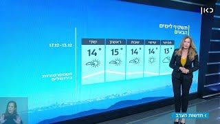 תחזית מזג האוויר: צפוי גשם קל בשעות הבוקר