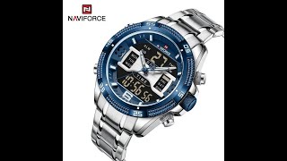 Naviforce 9201 Silver Chain Watch || Easy Shopping Zone || Bangla Watch Tutorial ||