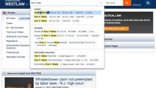 Westlaw basic navigation video