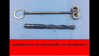 Schleiflehre für Bohrer selber bauen | Bohrer schärfen