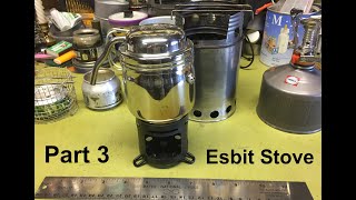 Esbit Coffee Maker Alternate Stove tests. Part 3 Esbit Stove