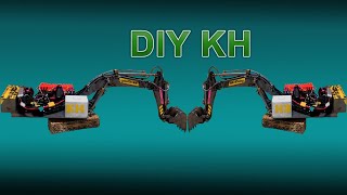 DIY Khmer hydraulic rc excavator test