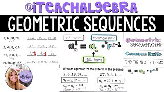 Algebra 1 - Geometric Sequences
