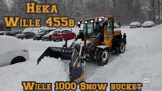 (Heka) Wille 455b Whith Wille 1000 snow bucket | (Heka) Wille 455b ja Wille 1000 Lumiaura