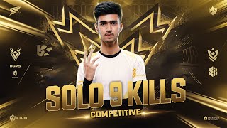 SOLO 9 FINISHES IN SCRIMS | Intense Match | Competitive Gameplay | Immortal Gamez