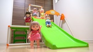 メルちゃん お部屋でこうえん遊び / The 5 Dolls + the Fun Indoors Playground!!