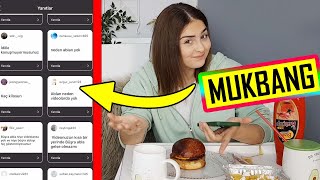 MUKBANG !! Sevgilin Var mı ? Büşra Abla Neden Yok ? YouTuber Olduğun İçin Hiç Dışlandın mı ?