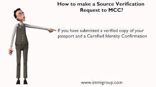 How to make a Source Verification Request to MCC?