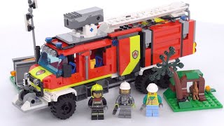 LEGO City Fire Command Truck 60374 review! Burly Unimog with secrets!