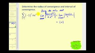 Power Series - Part 1 (radius and interval of convergence)
