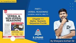 Alpha - Numeric Sequence Puzzle | VERBAL REASONING | Section-I: General Mental Ability | Chapter-11