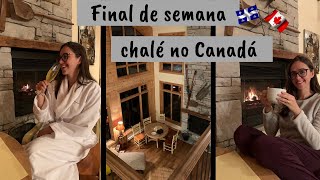 Final de semana em um chalé no Canadá! Conheça uma casa na montanha do Québec durante o Outono.