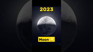 2023 Moon Vs 5,000 Future Moon 🌚 #shorts #evolution