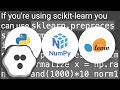 How to normalize a NumPy array to a unit vector?
