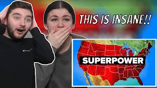 British Couple Reacts to How The US Became A Superpower