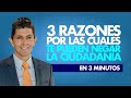 3 razones por las cuales te pueden negar la ciudadanía