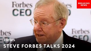 Steve Forbes Makes Major Prediction About 2024 Election: Why Trump-Biden Match Won't Happen