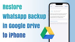 Hassle-free | How to Restore WhatsApp Backup from Google Drive to iPhone in 2024