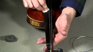 Violin - How to change strings and maintain your fingerboard