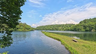 【ふるさと百景】　おだやかなほとり　希望湖（長野県飯山市　新潟県妙高市）