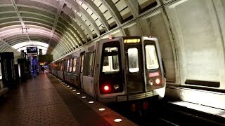 WMATA Metrorail : Huntington Bound Alstom 6000 Series Yellow Line Train @ Mount Vernon Square