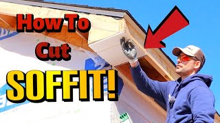 How To Cut Soffit - FAST Using A CIRCULAR SAW And Soffit Cutting JIG