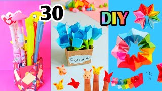 30 DIY - EASY LIFE HACKS AND CRAFTS YOU CAN DO AT HOME IN 5 MINUTES - Gift Ideas, School Supplies