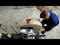 woodturning xxl timelapse largest bowl on my stratos 230 oak